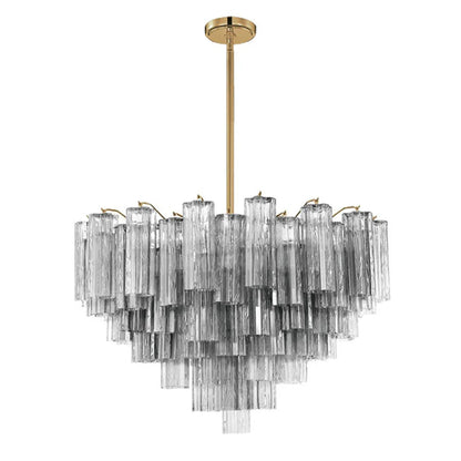 Star Shaped Glass Tube Chandelier