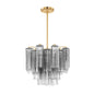 Star Shaped Glass Tube Chandelier