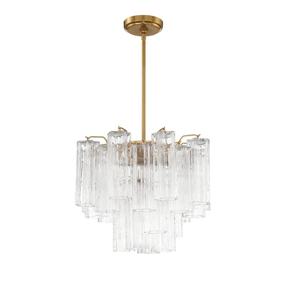 Star Shaped Glass Tube Chandelier