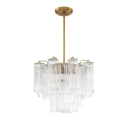 Star Shaped Glass Tube Chandelier