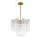 Star Shaped Glass Tube Chandelier