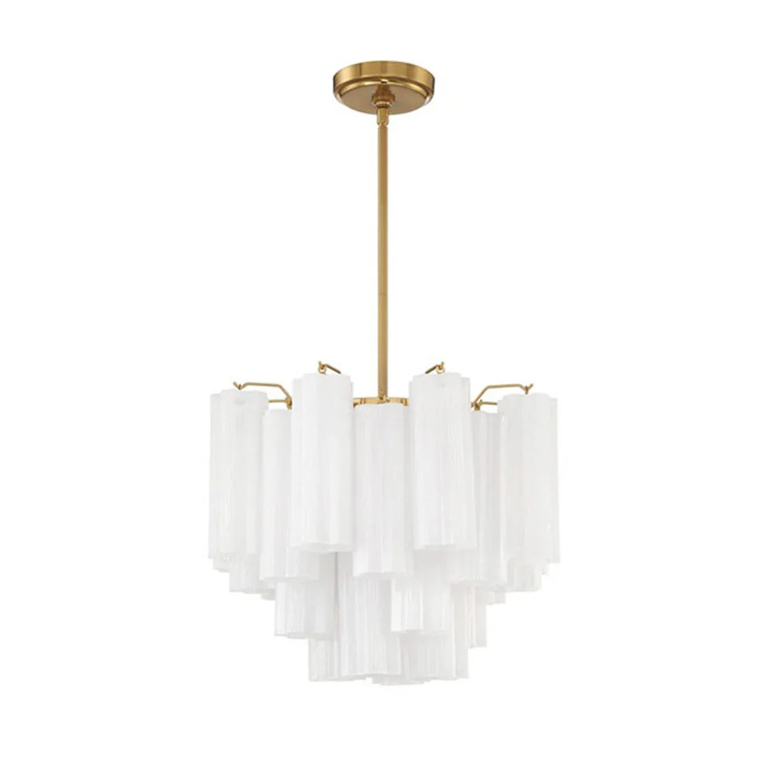 Star Shaped Glass Tube Chandelier
