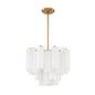 Star Shaped Glass Tube Chandelier