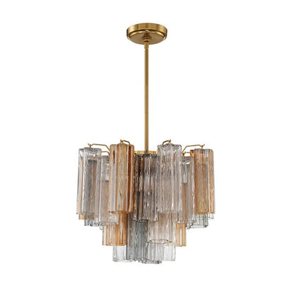 Star Shaped Glass Tube Chandelier