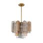 Star Shaped Glass Tube Chandelier