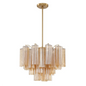 Star Shaped Glass Tube Chandelier