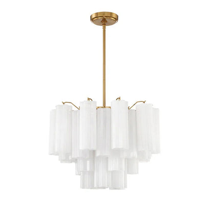 Star Shaped Glass Tube Chandelier