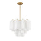 Star Shaped Glass Tube Chandelier