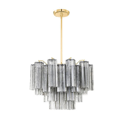 Star Shaped Glass Tube Chandelier
