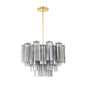 Star Shaped Glass Tube Chandelier
