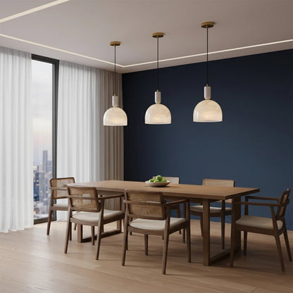 Alabaster Art Pendant Light