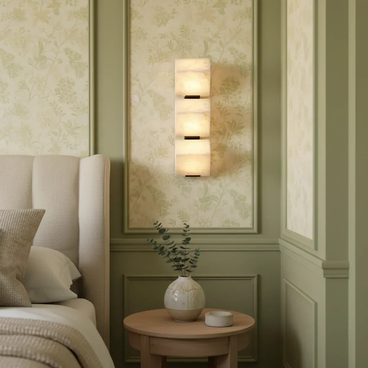 Alabaster Staircase Wall Lamp