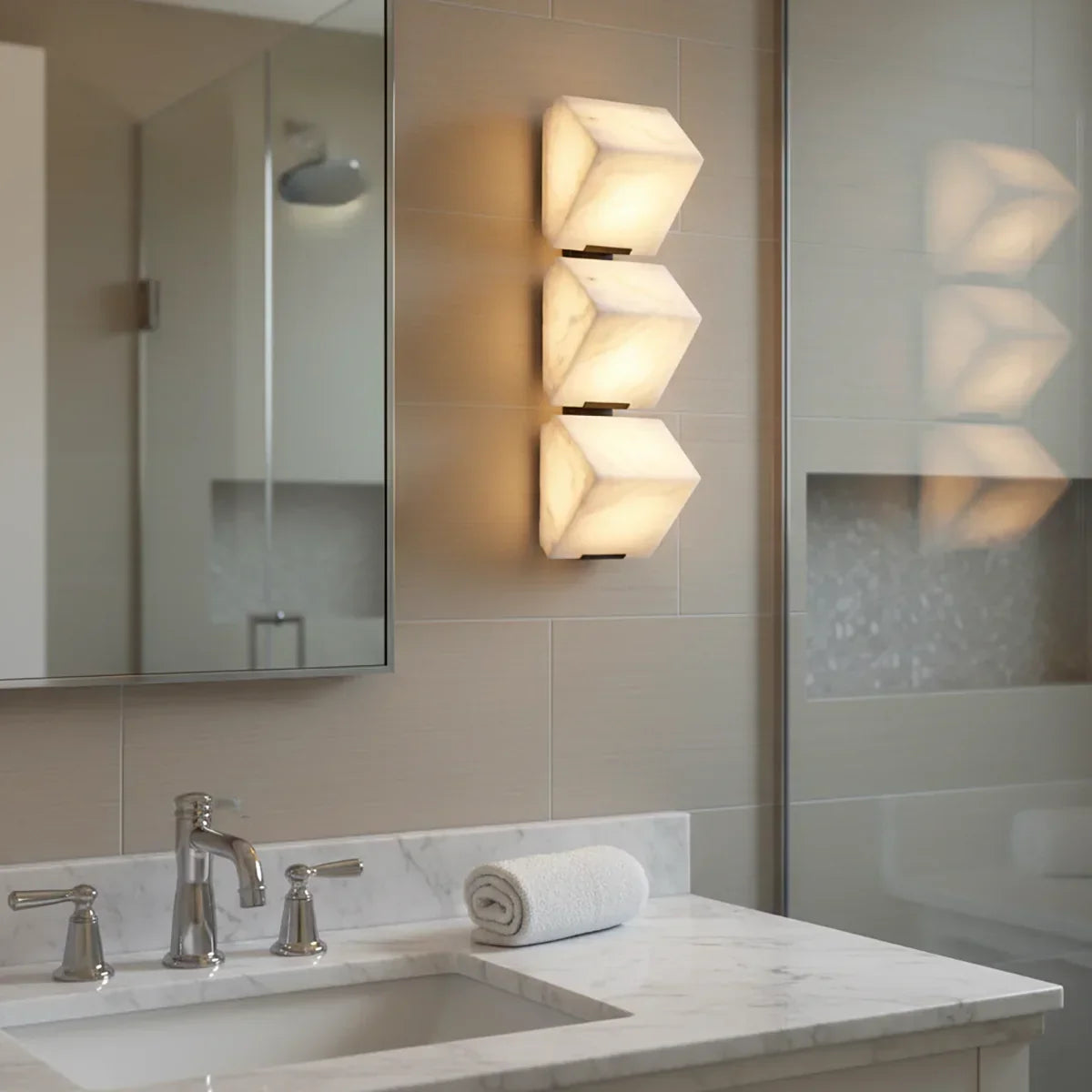 Alabaster Staircase Wall Lamp