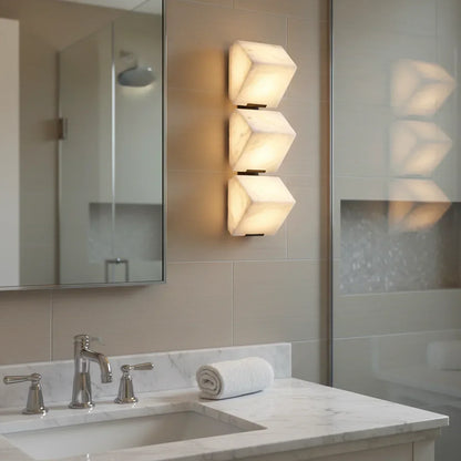 Alabaster Staircase Wall Lamp