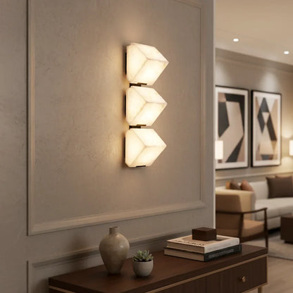 Alabaster Staircase Wall Lamp