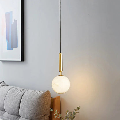 Alabaster Art Island Pendant Light