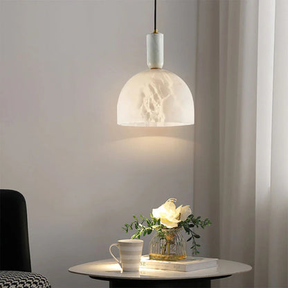 Alabaster Art Pendant Light