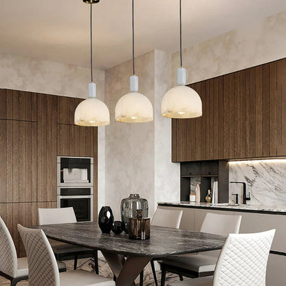 Alabaster Art Pendant Light