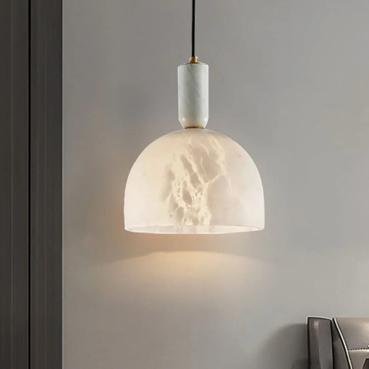 Alabaster Art Pendant Light