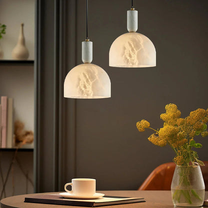 Alabaster Art Pendant Light