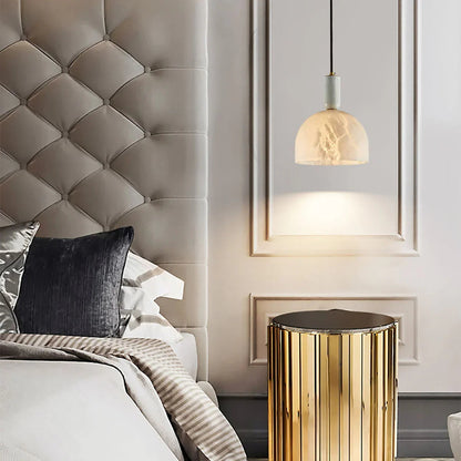 Alabaster Art Pendant Light