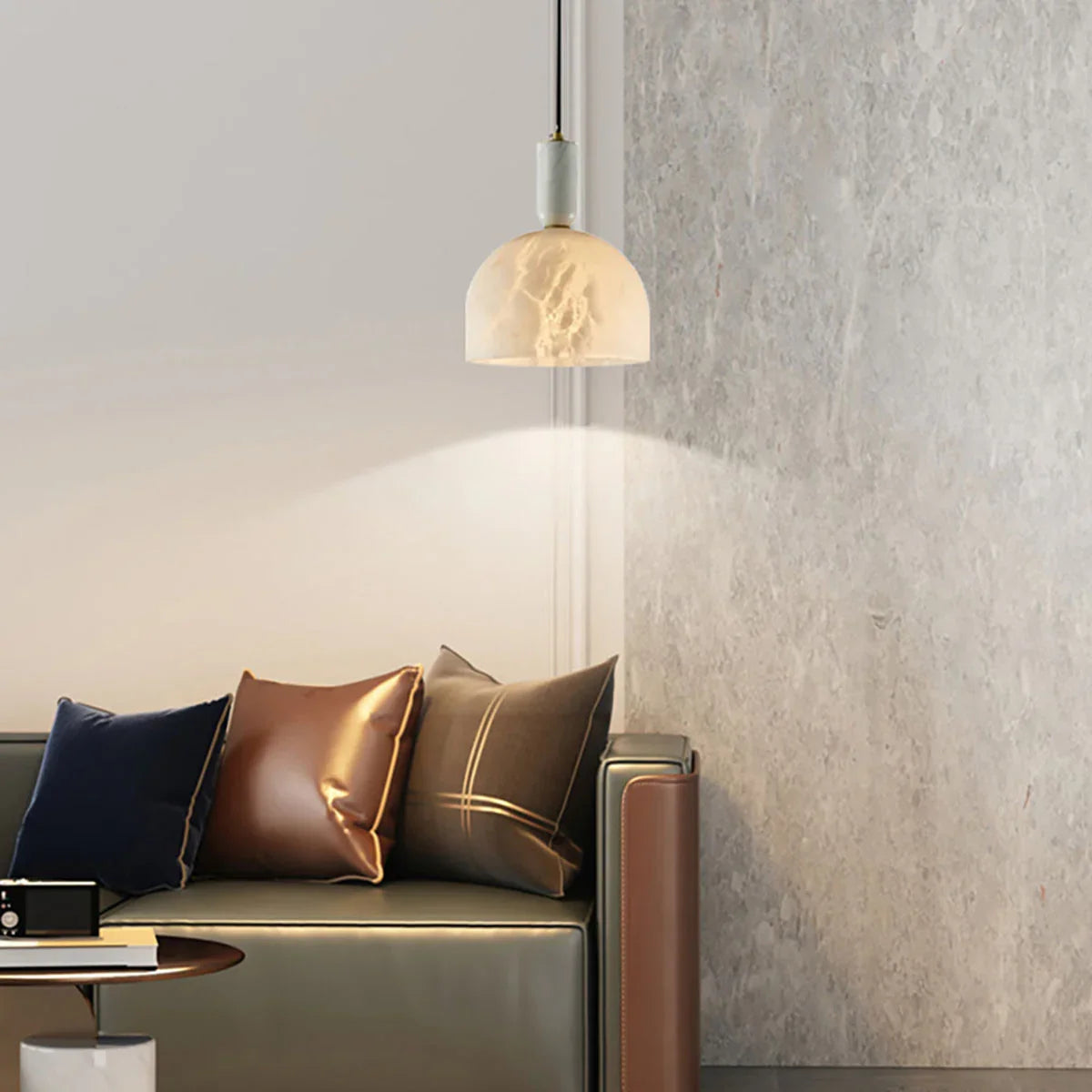 Alabaster Art Pendant Light