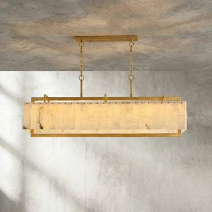 Alabaster Panel Chandelier