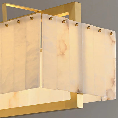 Alabaster Panel Chandelier