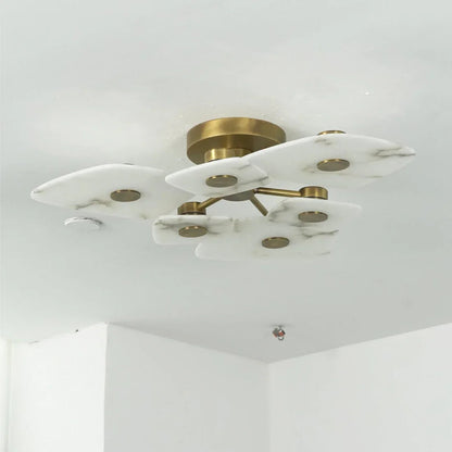 Alabaster Petal Ceiling Light