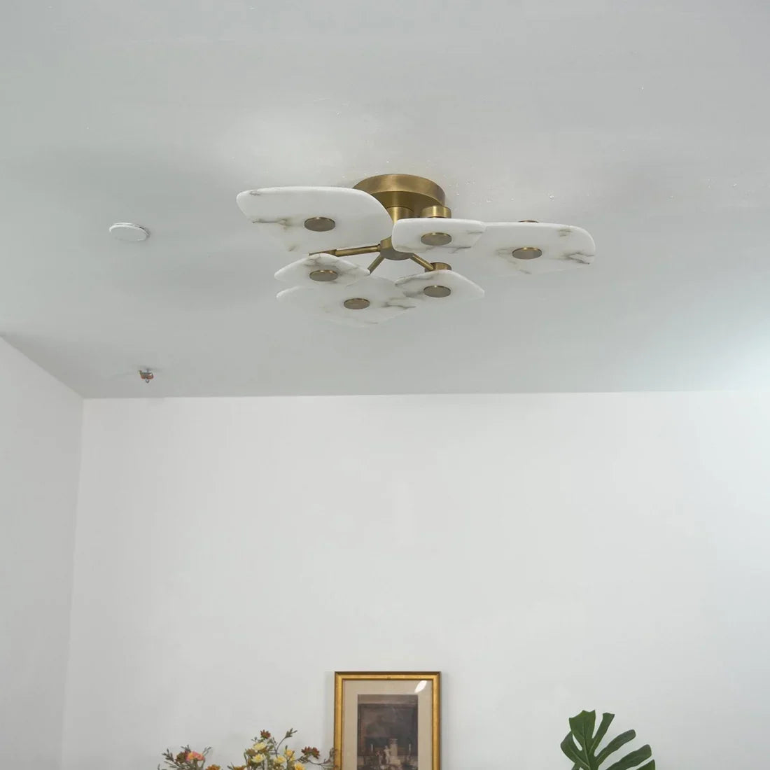 Alabaster Petal Ceiling Light