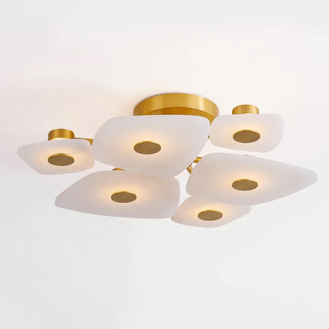 Alabaster Petal Ceiling Light