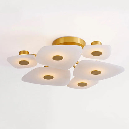 Alabaster Petal Ceiling Light