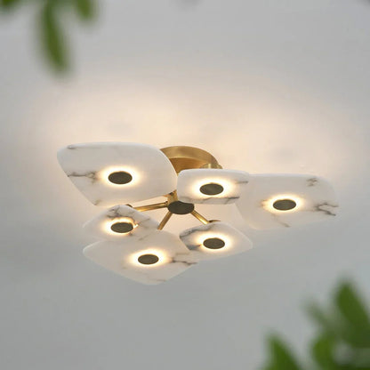 Alabaster Petal Ceiling Light