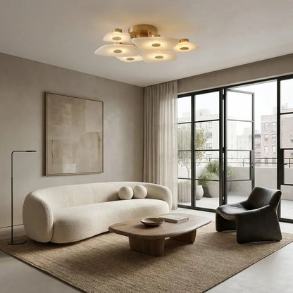 Alabaster Petal Ceiling Light