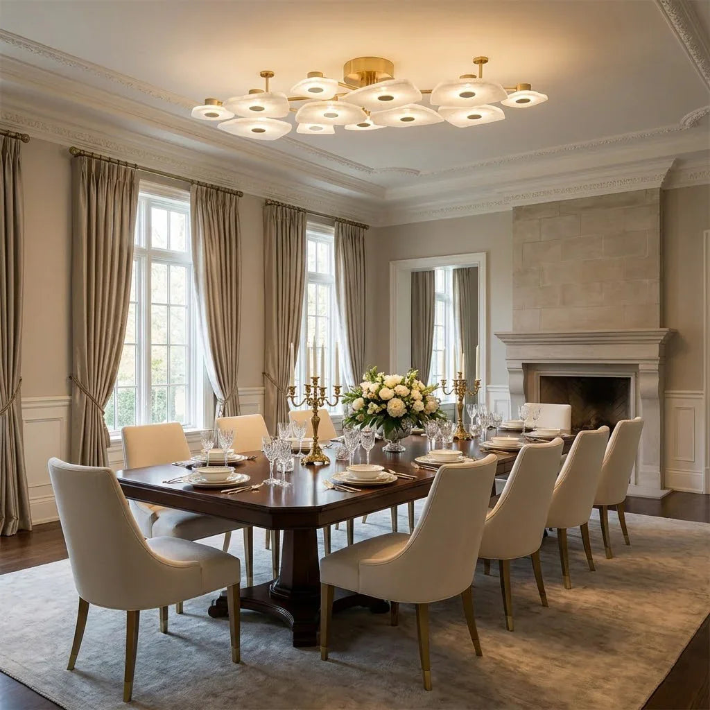 Alabaster Petal Ceiling Light