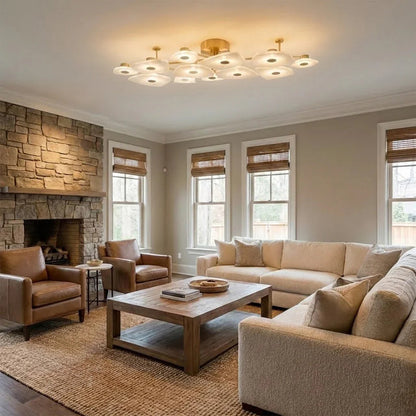 Alabaster Petal Ceiling Light