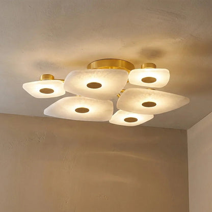 Alabaster Petal Ceiling Light