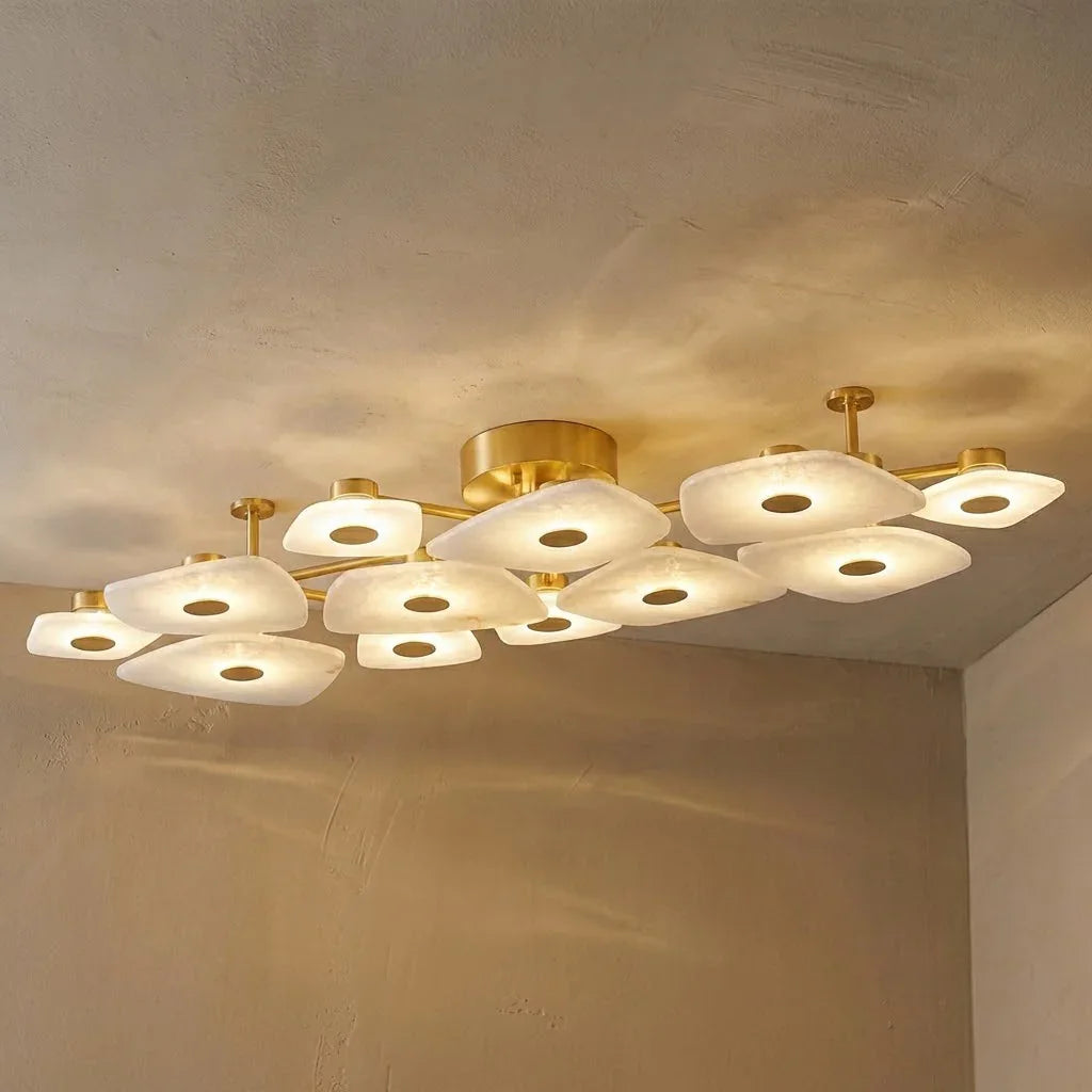 Alabaster Petal Ceiling Light