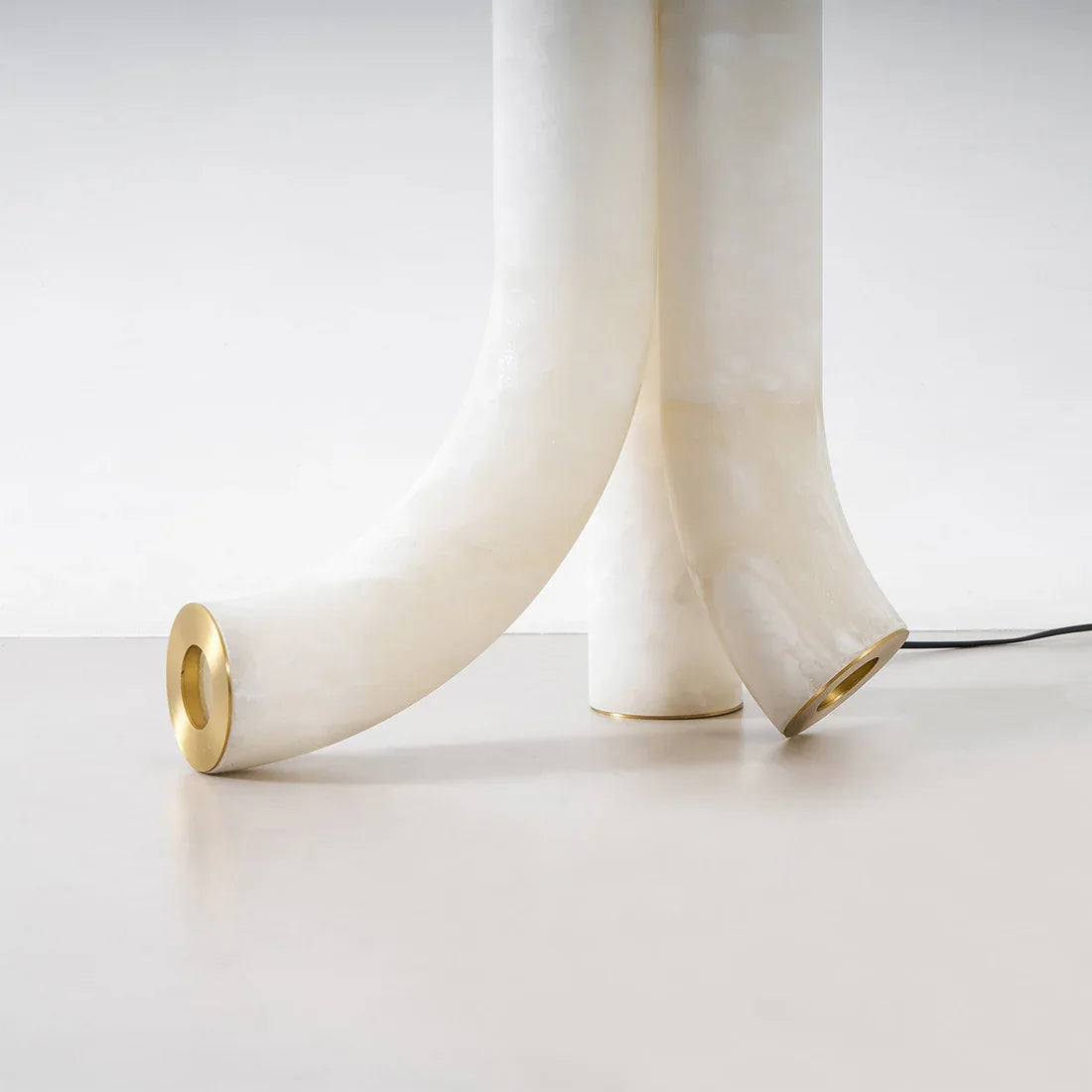 Alabaster Tube Floor Lamp