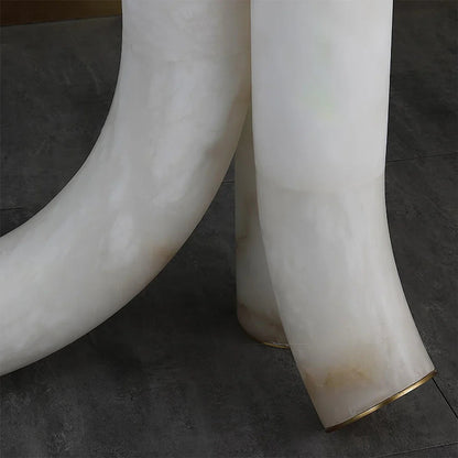 Alabaster Tube Floor Lamp