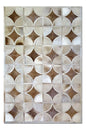 ALPHA – Custom Animal Hide Rug in Geometric Circle Pattern