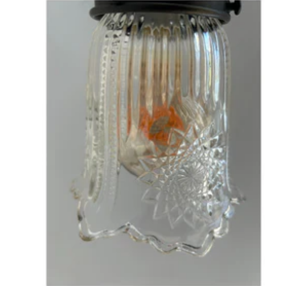 Antique Diamond Floral Flare Wall Sconce Light