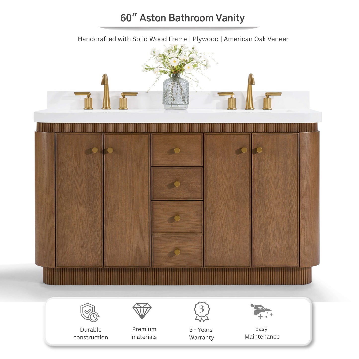 Aston 60" Bath Vanity Set