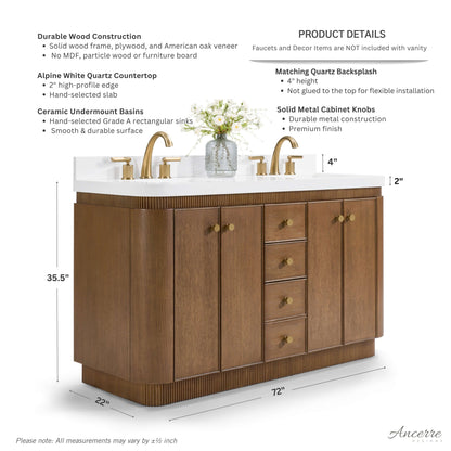 Aston 72" Bath Vanity Set