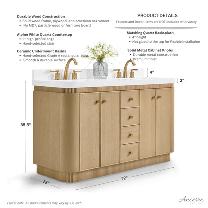Aston 72" Bath Vanity Set