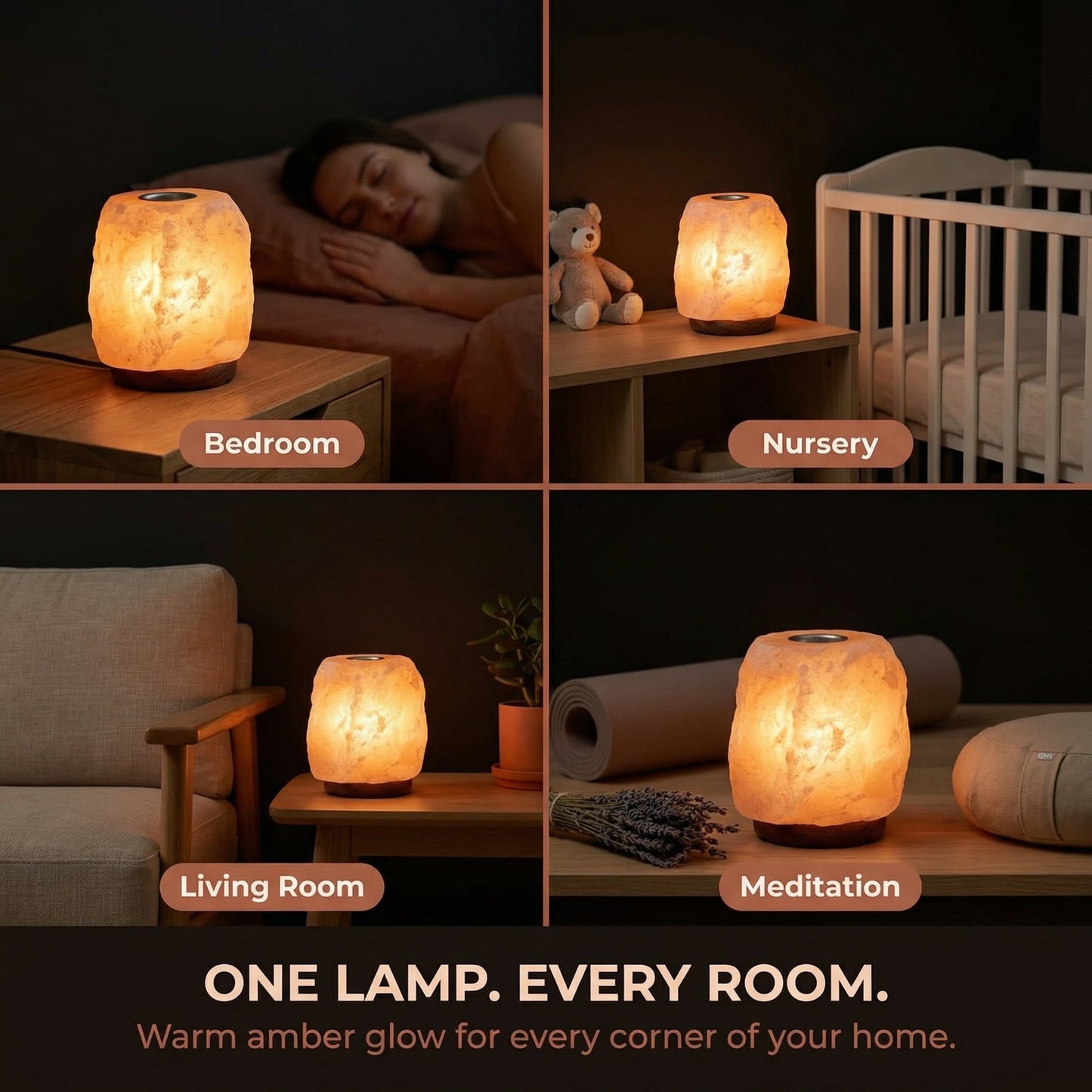 GAYA™ Himalayan Salt Lamp with Aromatherapy Tray