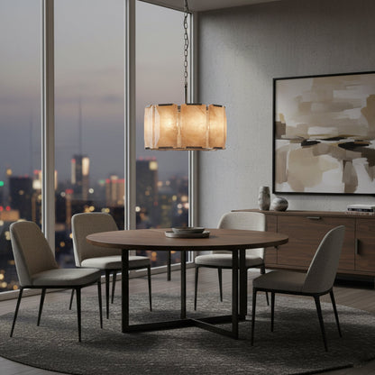 Aubrey Calcite Round Chandelier