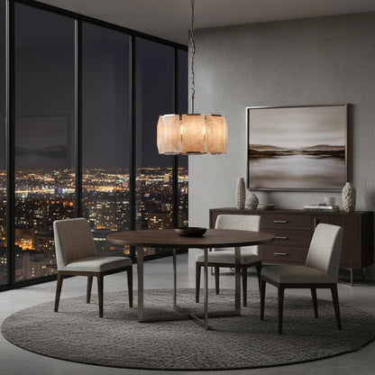 Aubrey Calcite Round Chandelier