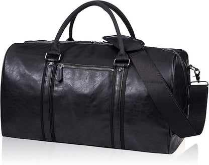 Men's Vegan Leather Duffel Bag – Executive Commuter Carry