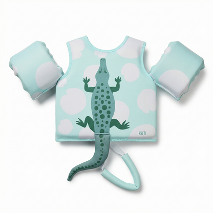 Floating Jackets with Sleeves for Pool or Beach | 1-3 Years | Crocodile